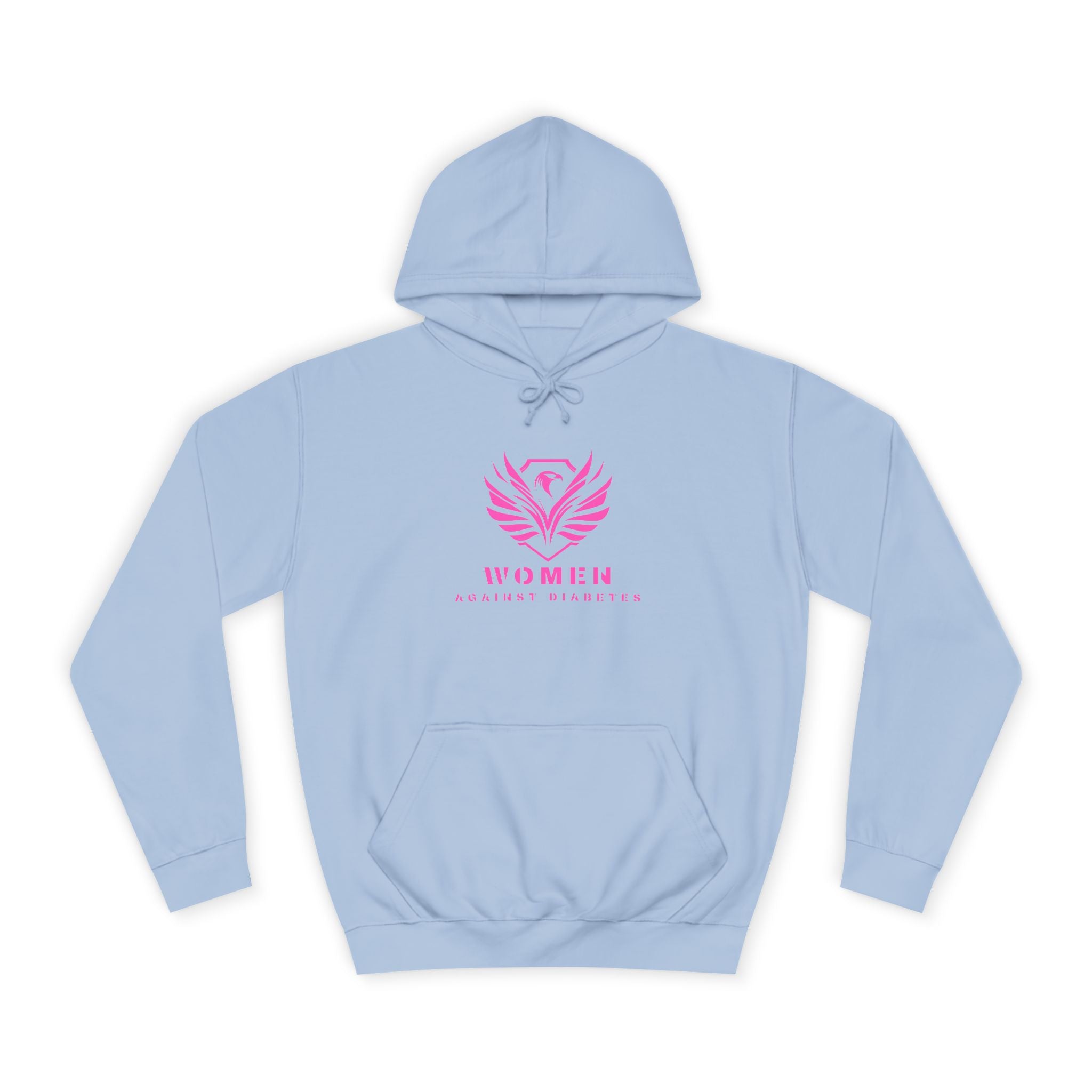 Women Empowerment Hoodie — Pink Phoenix Logo College Sweatshirt