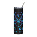Phoenix Crest 20oz Stainless Steel Tumbler — Gradient Blue Motivational Drinkware