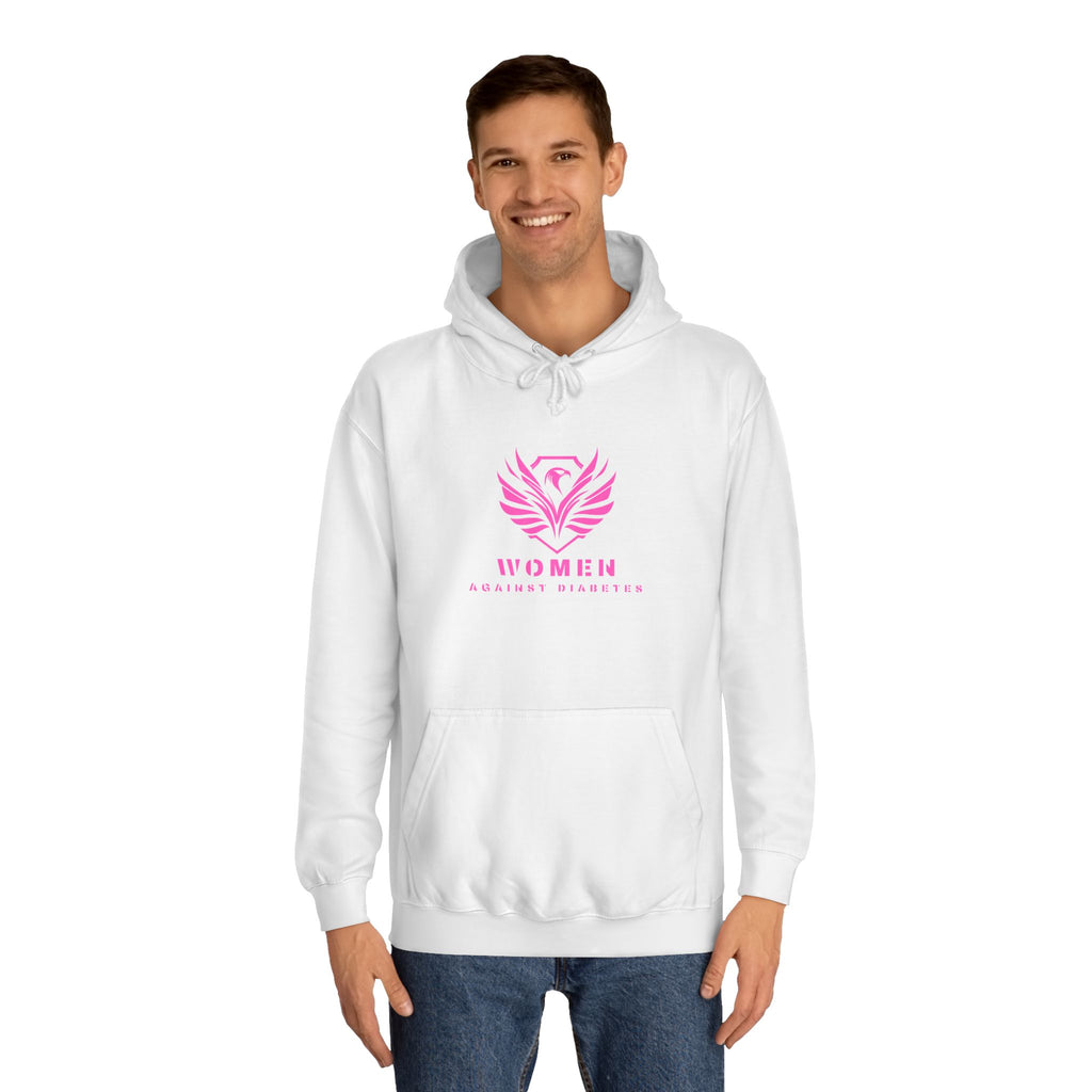 Women Empowerment Hoodie — Pink Phoenix Logo College Sweatshirt