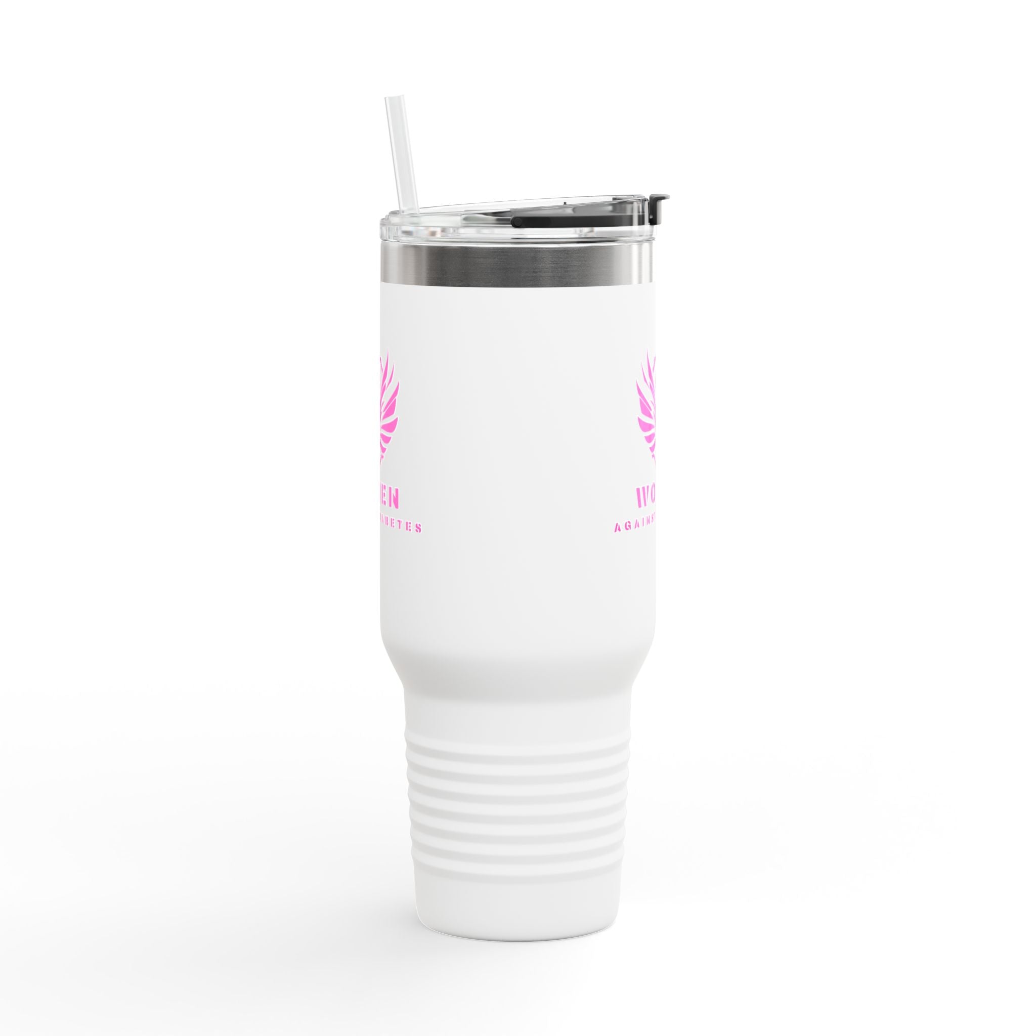 40oz Insulated Travel Mug — Pink Phoenix “Women. Stronger Together”