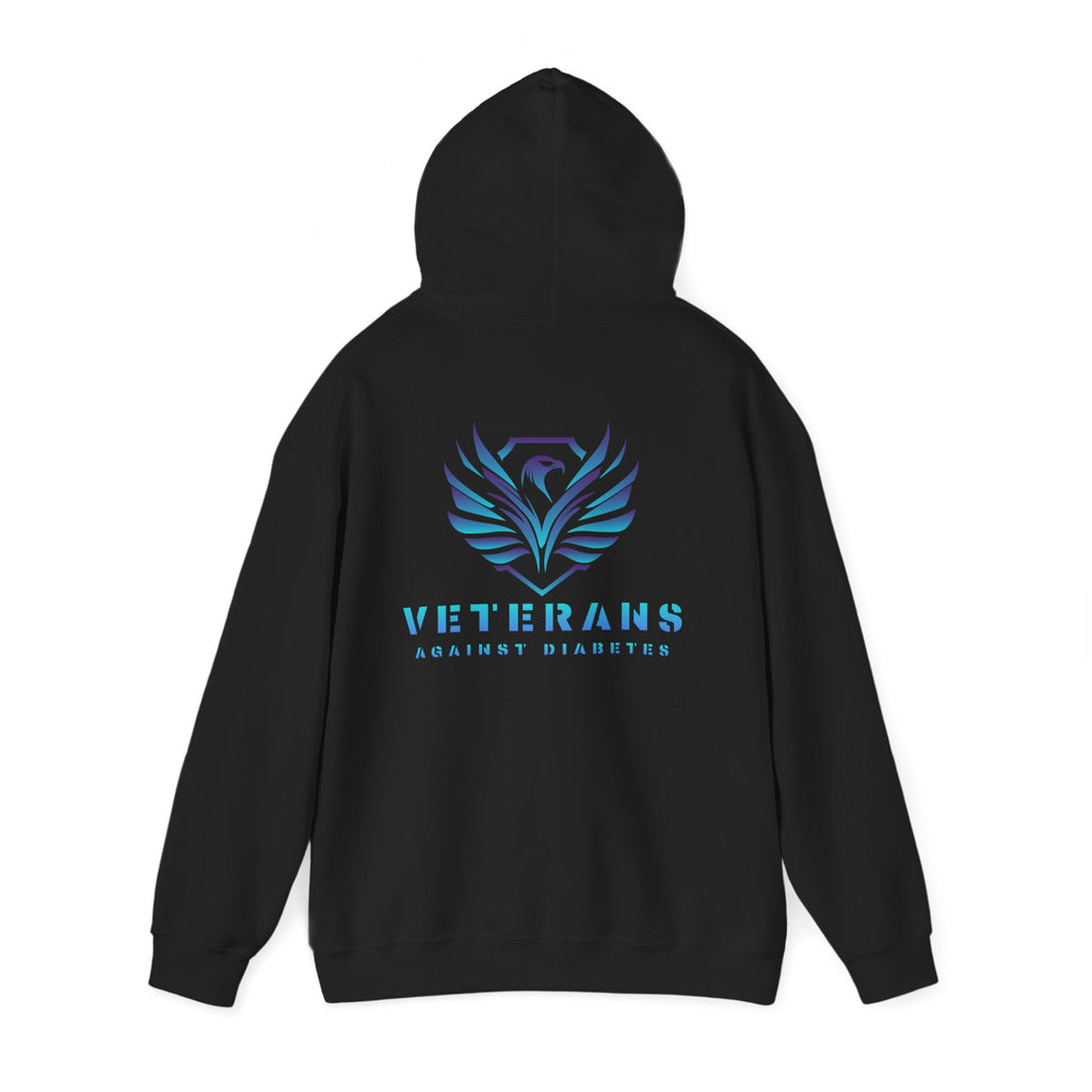Veterans Against Diabetes Hoodie – Blue Phoenix Logo Comfort Pullover