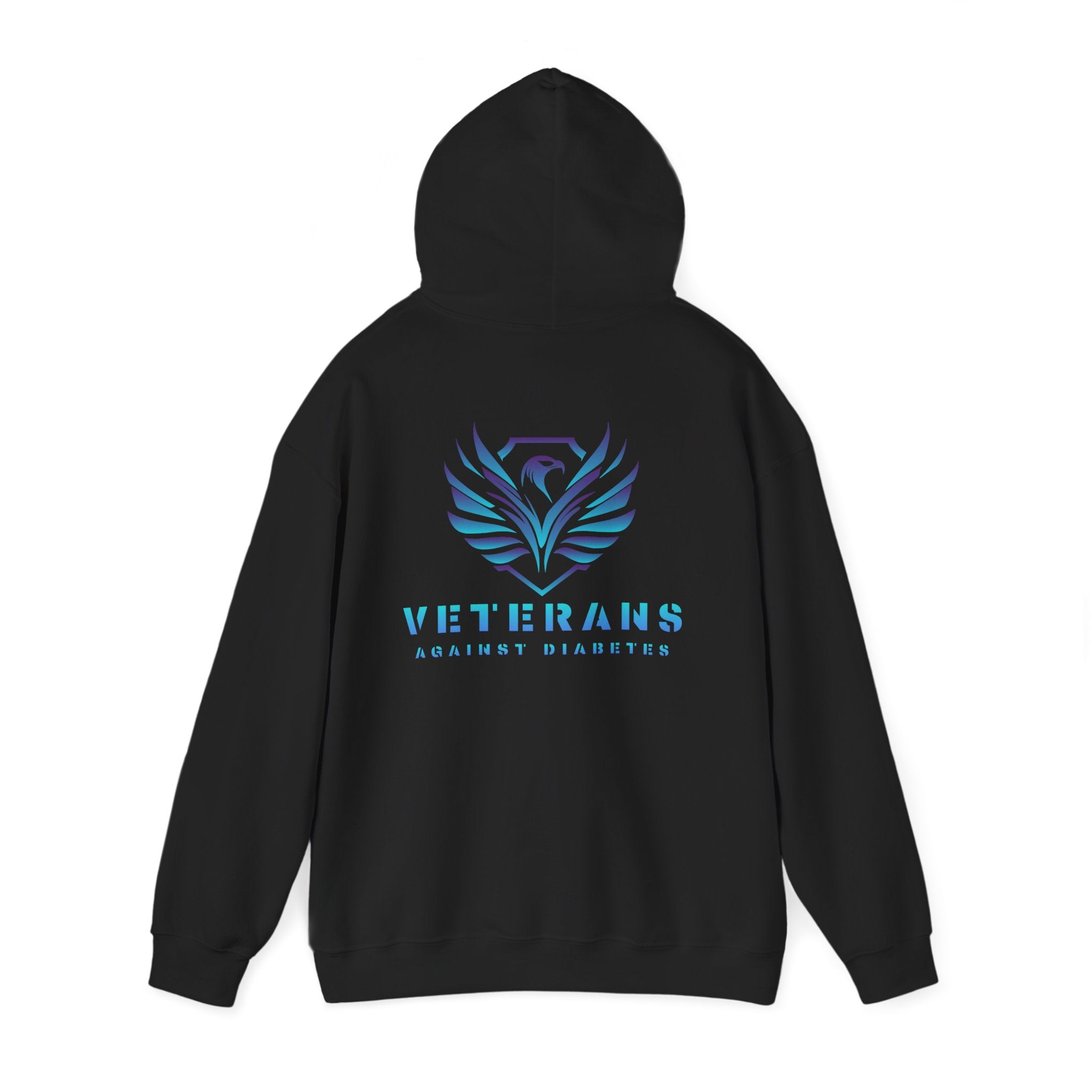 Veterans Against Diabetes Hoodie – Blue Phoenix Logo Comfort Pullover