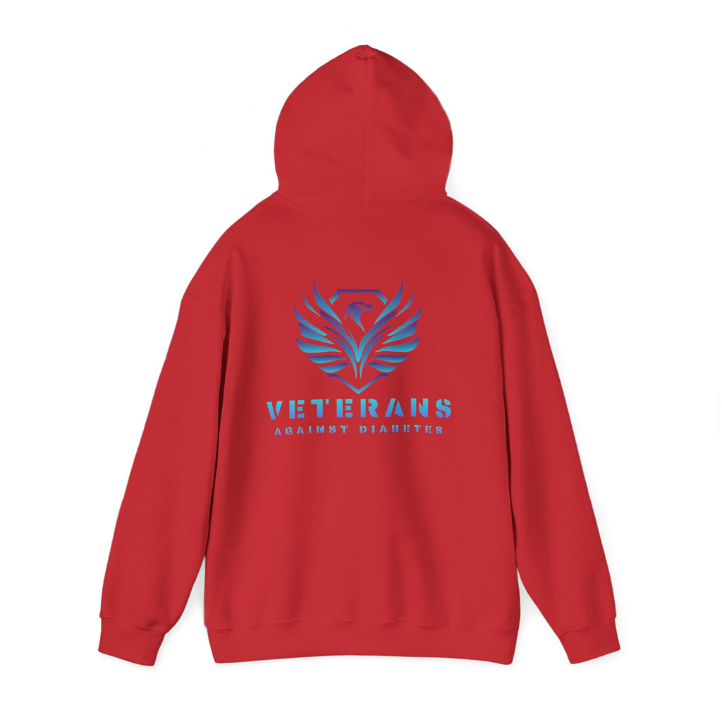 Veterans Against Diabetes Hoodie – Blue Phoenix Logo Comfort Pullover