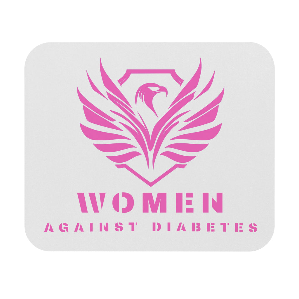 Women Against Diabetes Pink Phoenix Mouse Pad — Awareness Desk Mat