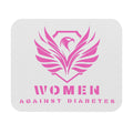 Women Against Diabetes Pink Phoenix Mouse Pad — Awareness Desk Mat