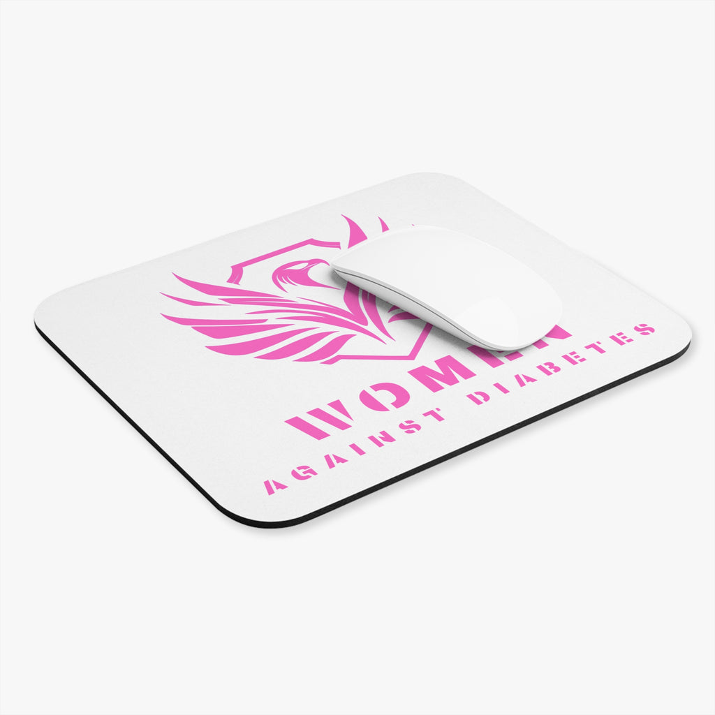 Women Against Diabetes Pink Phoenix Mouse Pad — Awareness Desk Mat