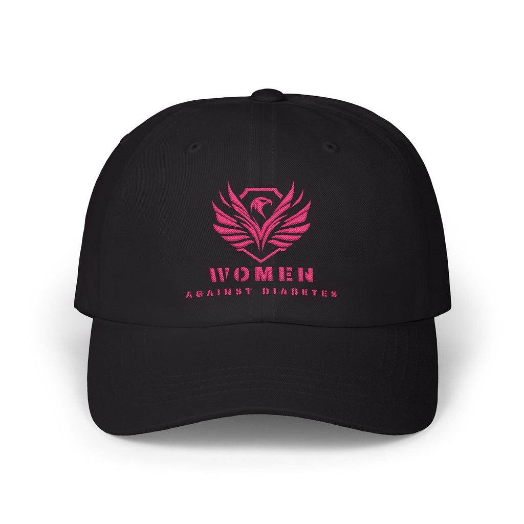 Women Against Diabetes Dad Cap — Pink Phoenix Embroidered Baseball Hat