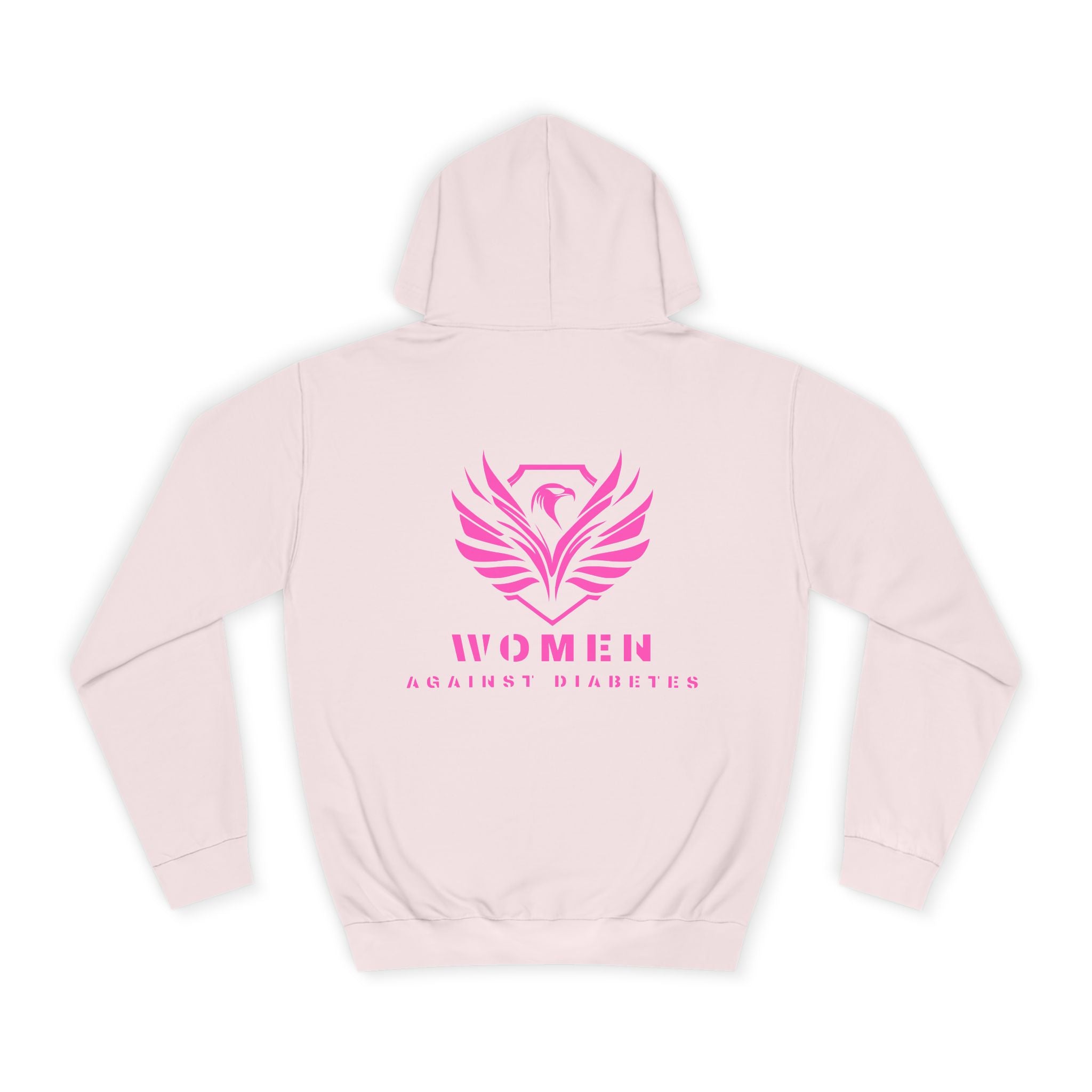 Women Empowerment Hoodie — Pink Phoenix Logo College Sweatshirt