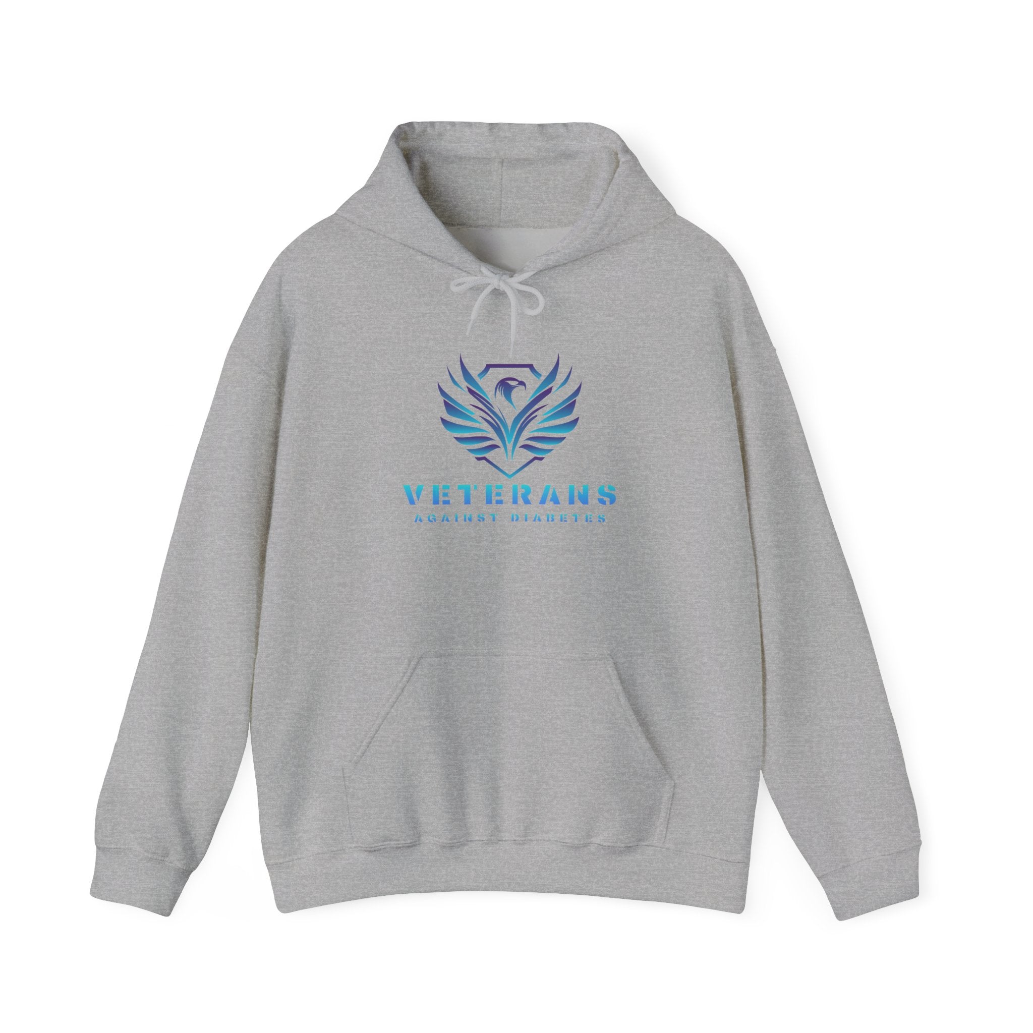 Veterans Against Diabetes Hoodie – Blue Phoenix Logo Comfort Pullover