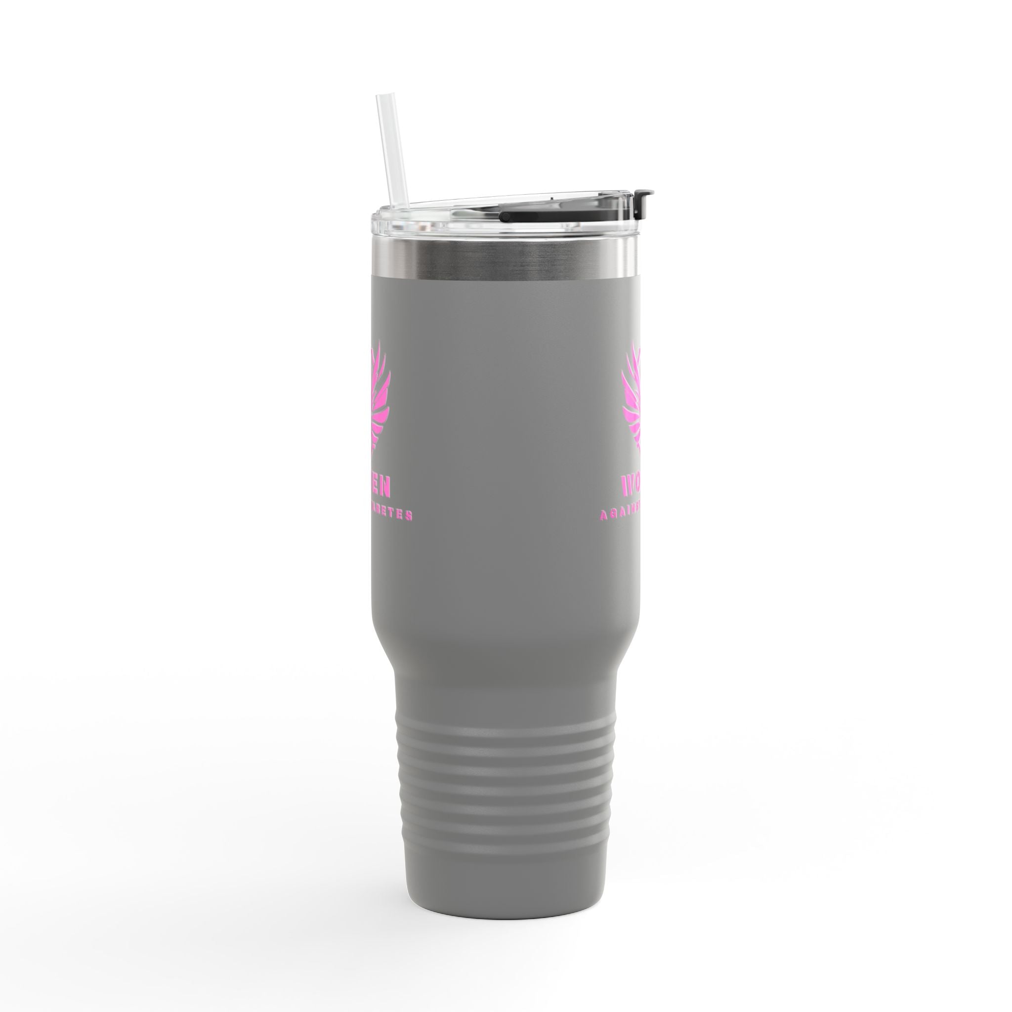 40oz Insulated Travel Mug — Pink Phoenix “Women. Stronger Together”