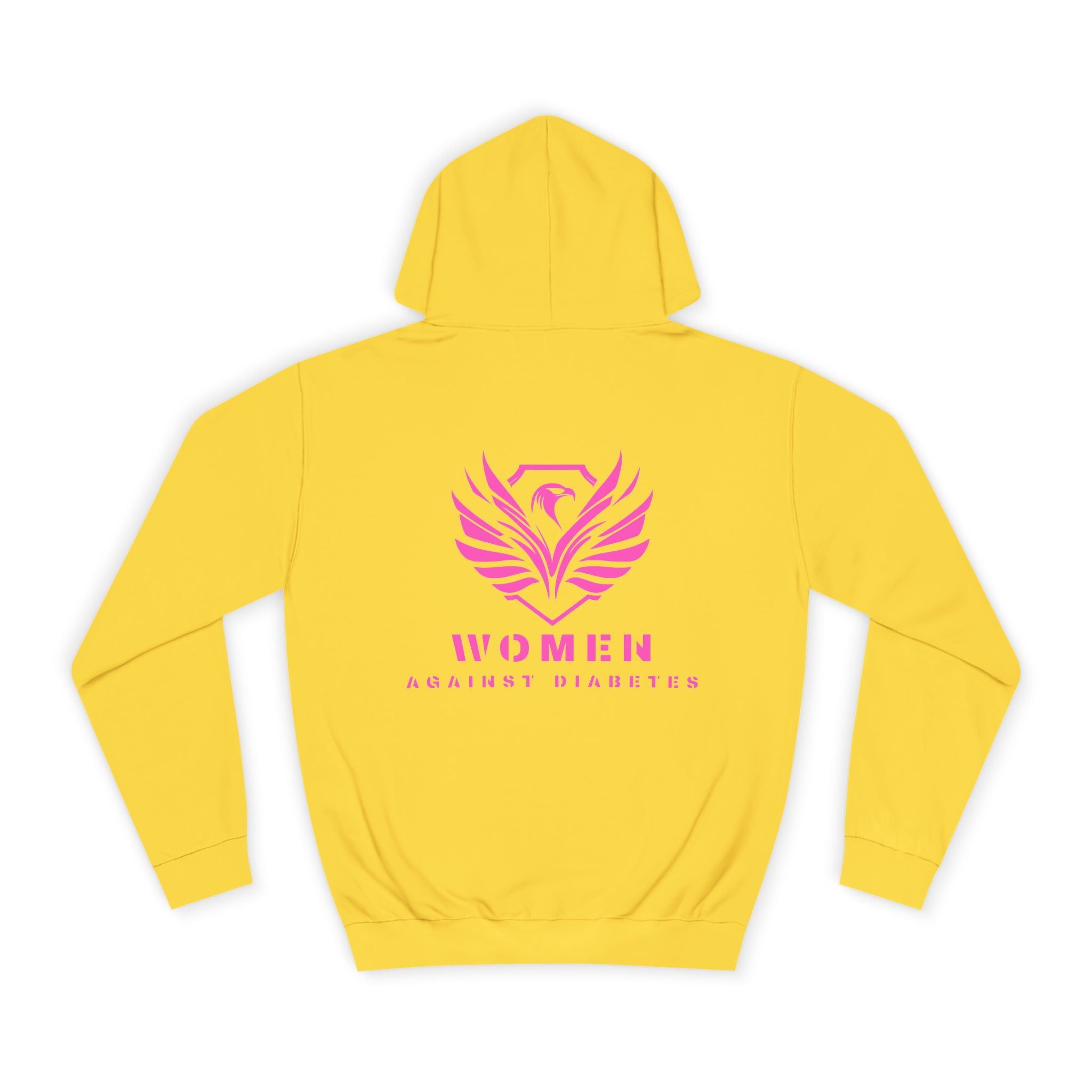 Women Empowerment Hoodie — Pink Phoenix Logo College Sweatshirt