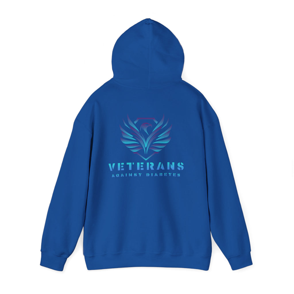 Veterans Against Diabetes Hoodie – Blue Phoenix Logo Comfort Pullover