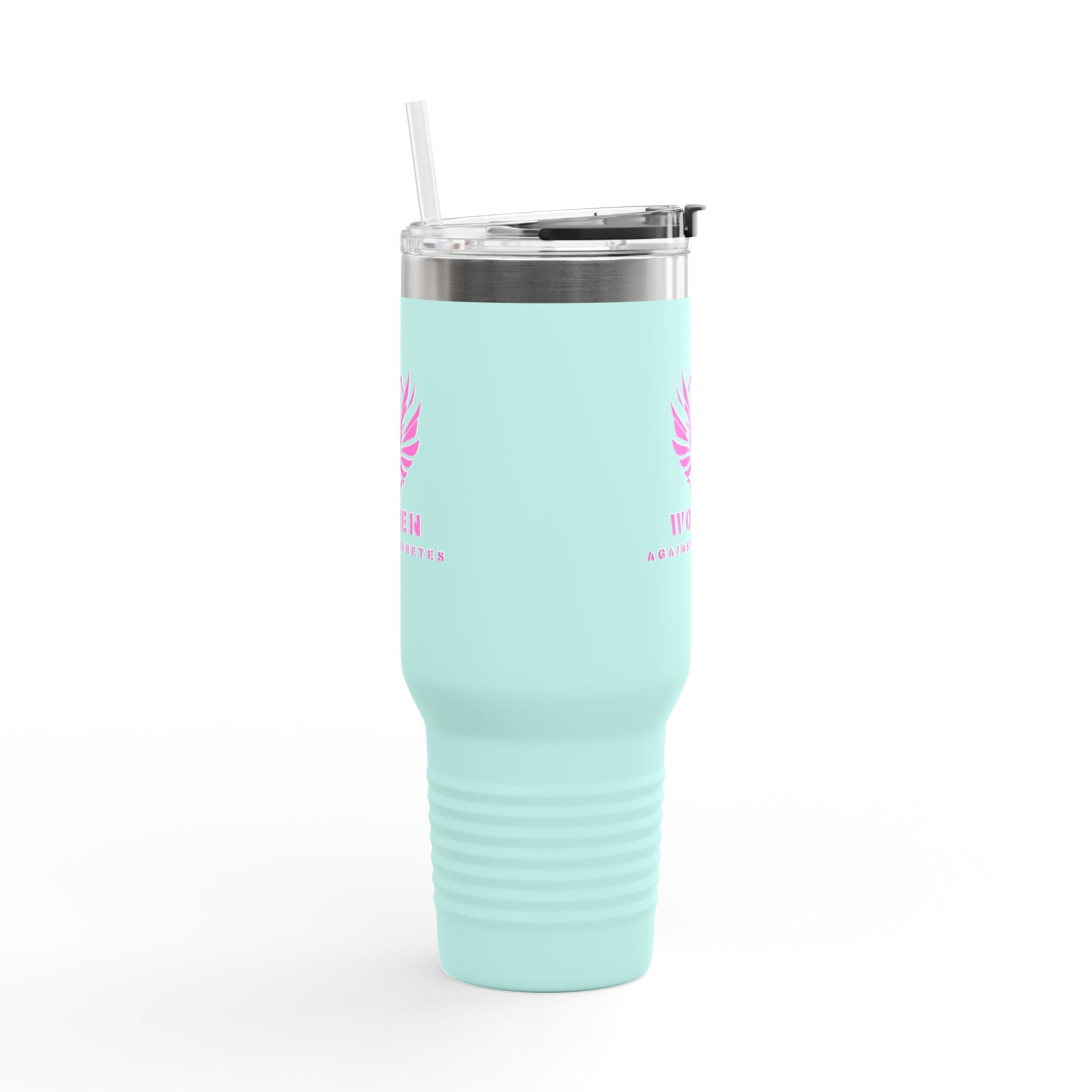 40oz Insulated Travel Mug — Pink Phoenix “Women. Stronger Together”