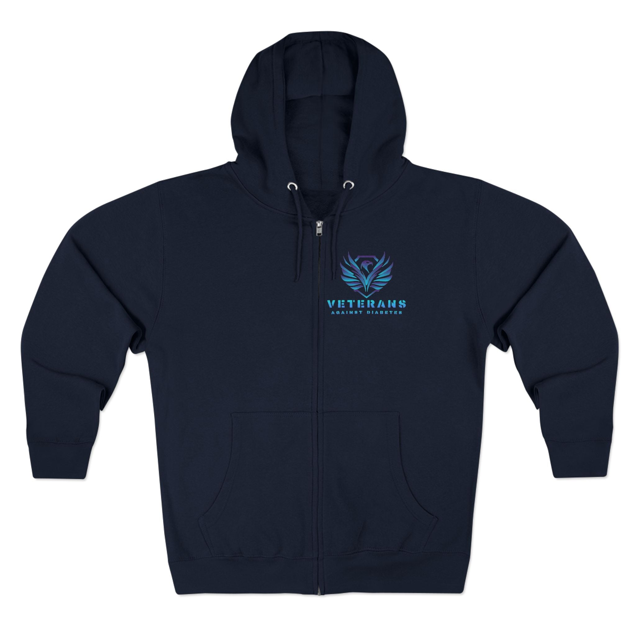 Veterans Against Suicide Zip Hoodie — Supportive Military Awareness Zip-Up