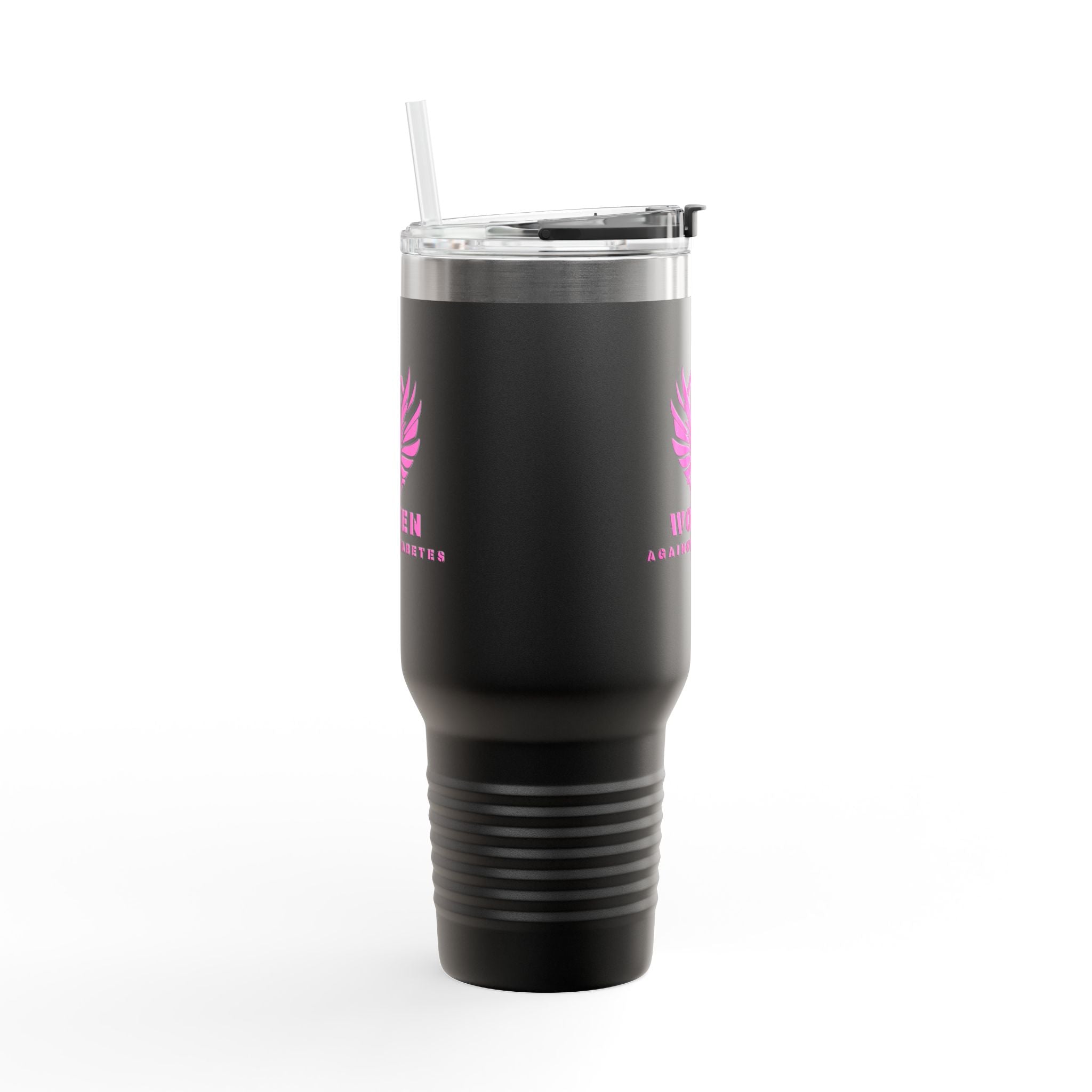 40oz Insulated Travel Mug — Pink Phoenix “Women. Stronger Together”