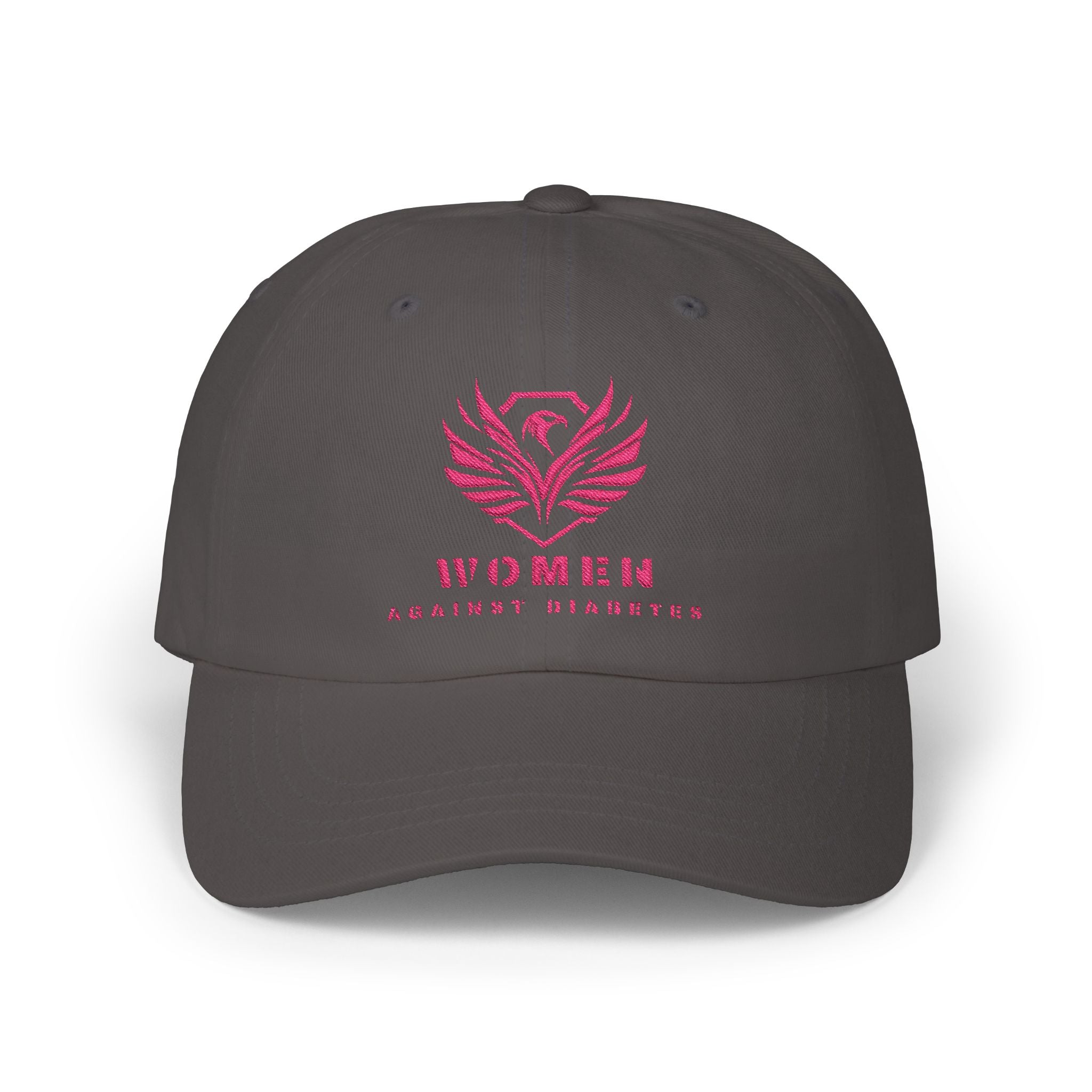 Women Against Diabetes Dad Cap — Pink Phoenix Embroidered Baseball Hat