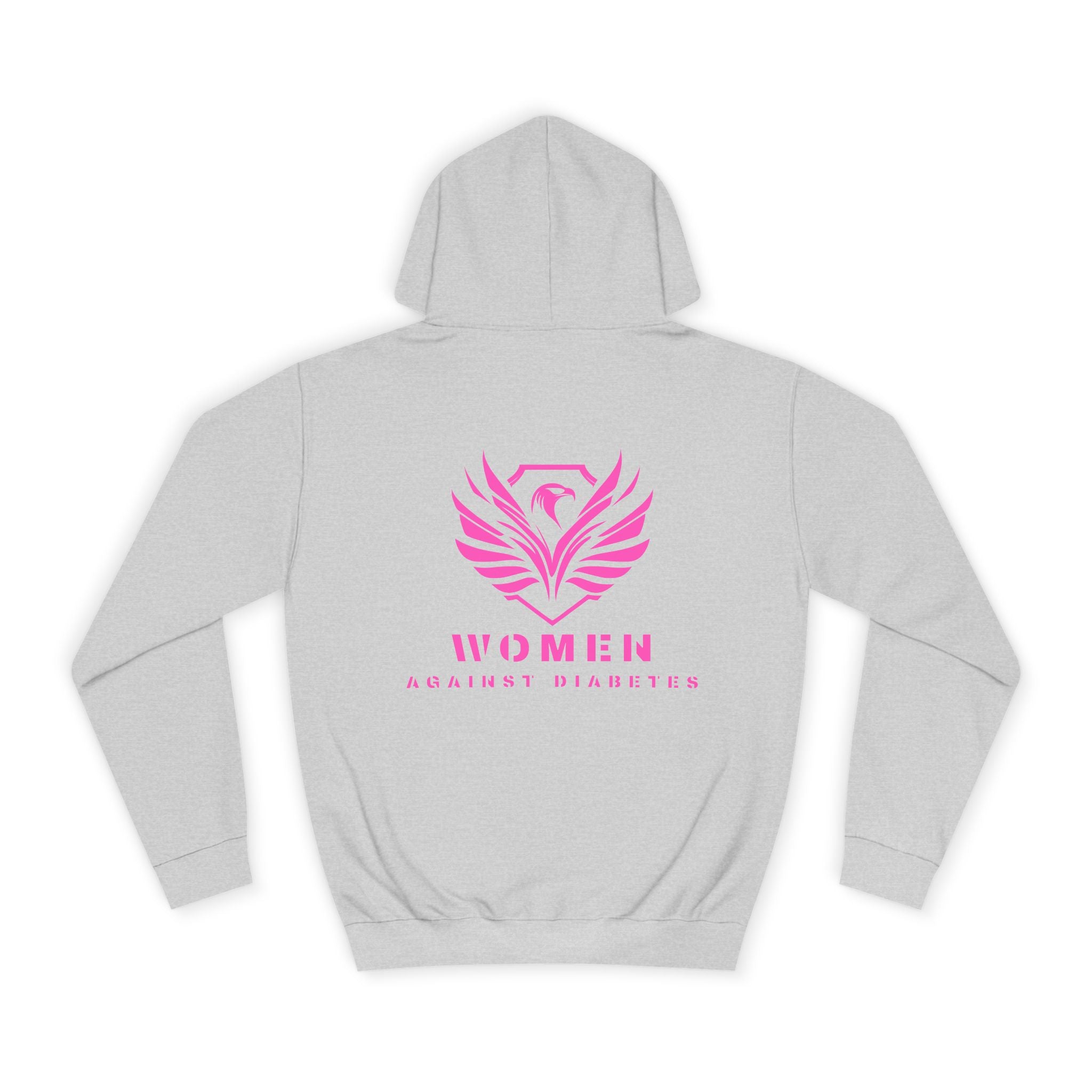Women Empowerment Hoodie — Pink Phoenix Logo College Sweatshirt