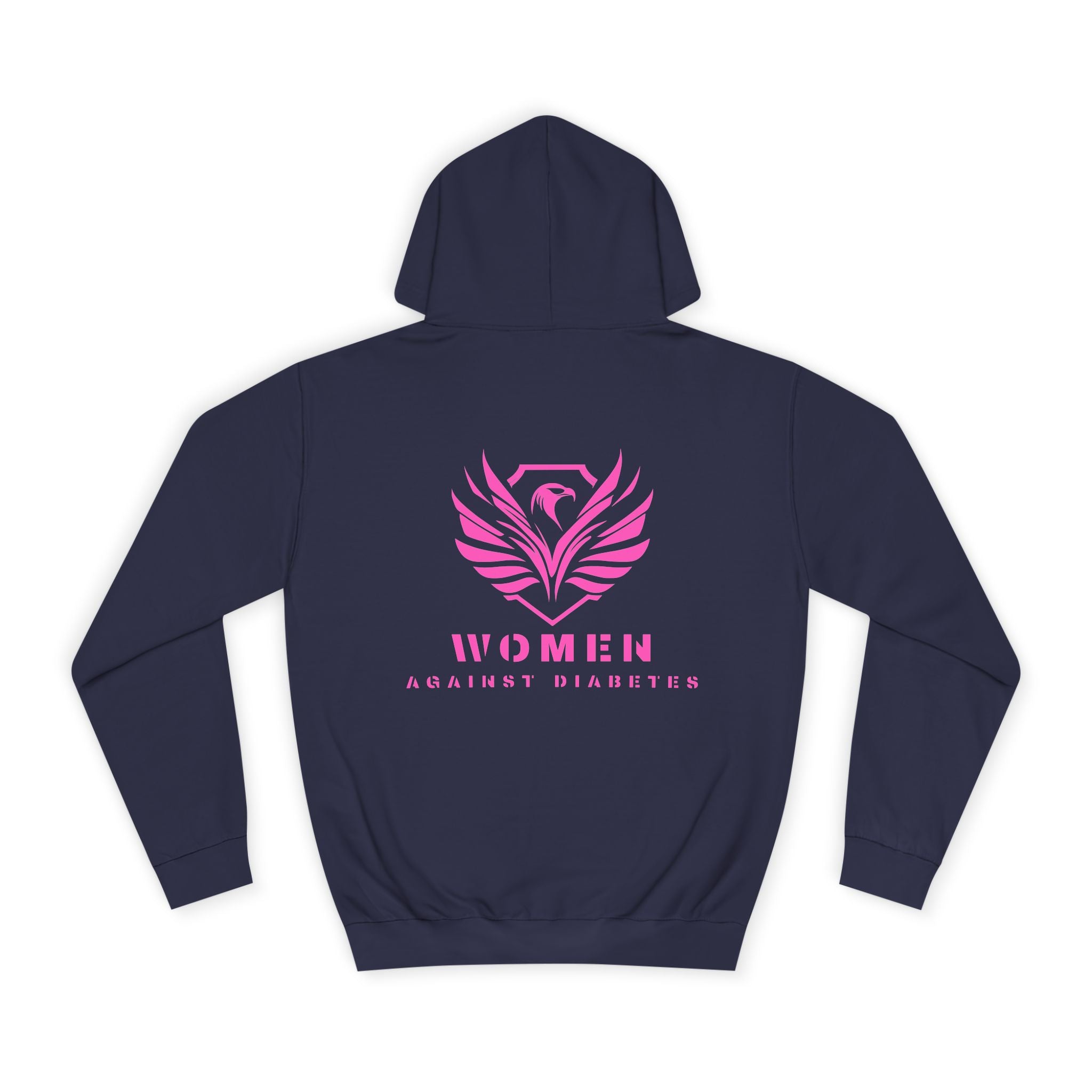 Women Empowerment Hoodie — Pink Phoenix Logo College Sweatshirt