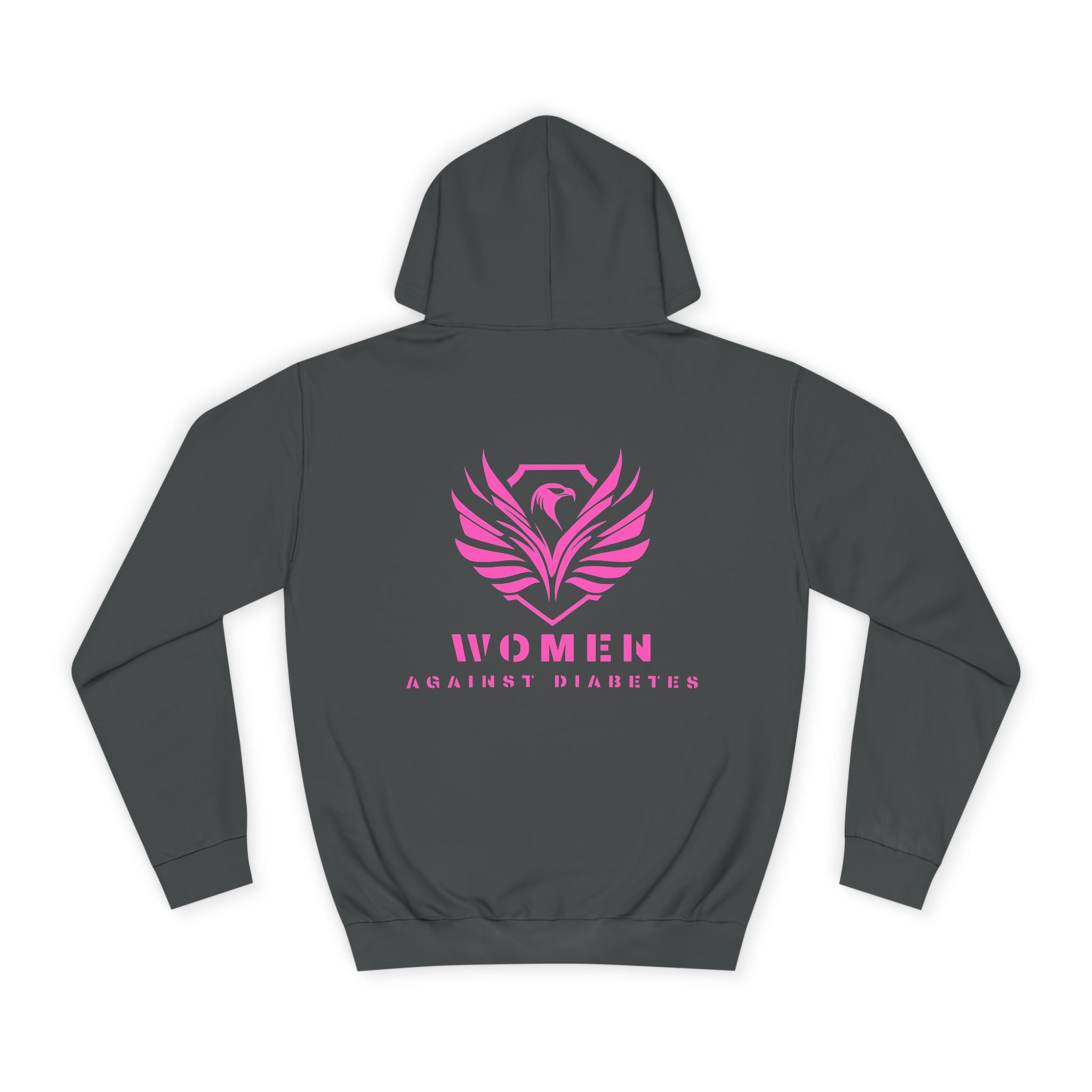 Women Empowerment Hoodie — Pink Phoenix Logo College Sweatshirt