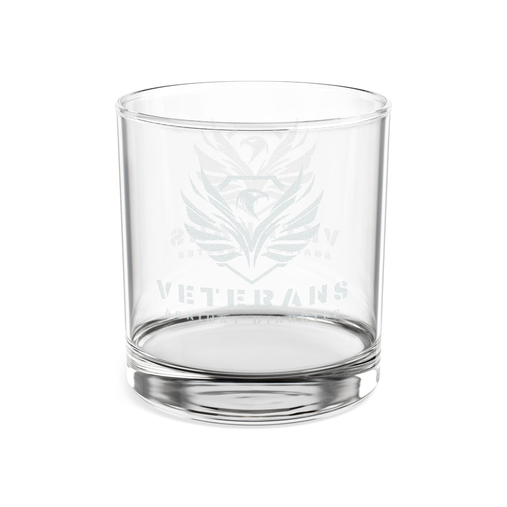 Veterans Engraved Whiskey Glass 10.5oz — Military Tribute Rocks Glass