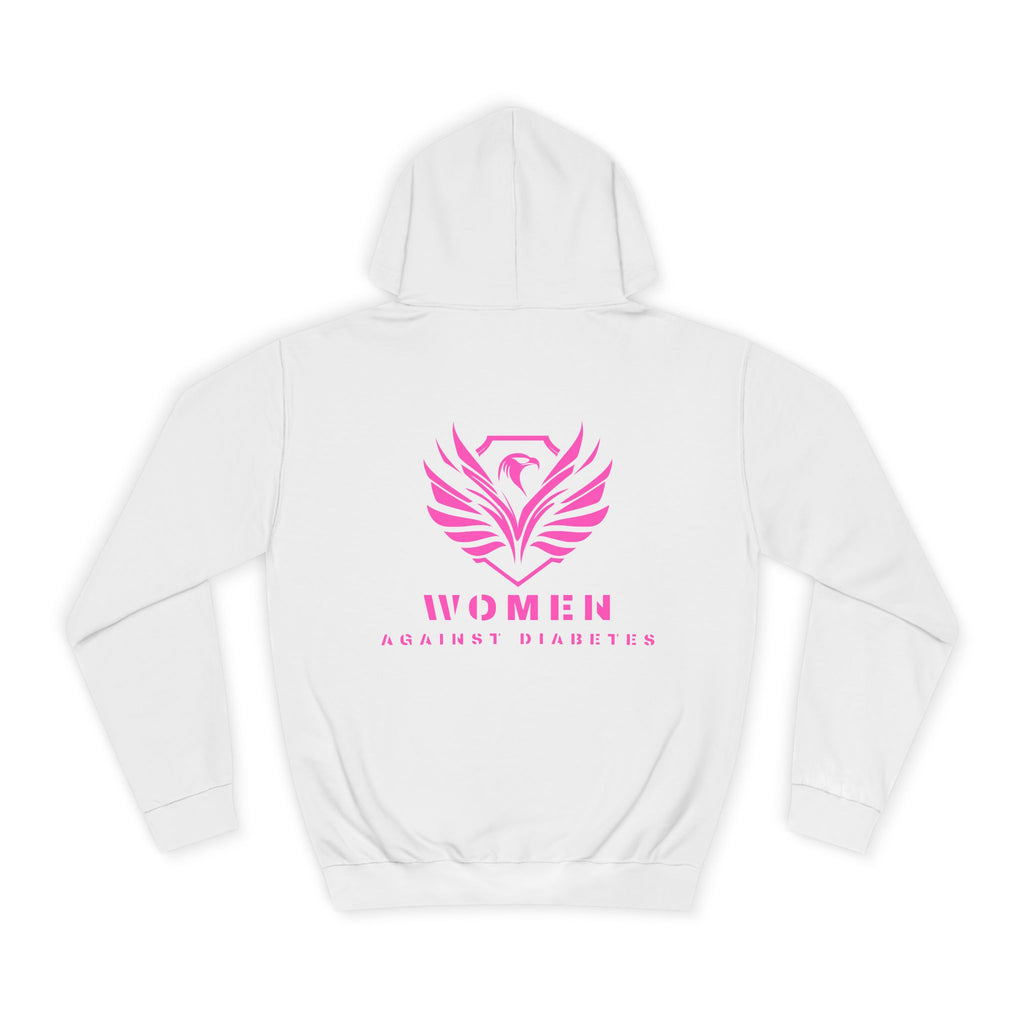 Women Empowerment Hoodie — Pink Phoenix Logo College Sweatshirt