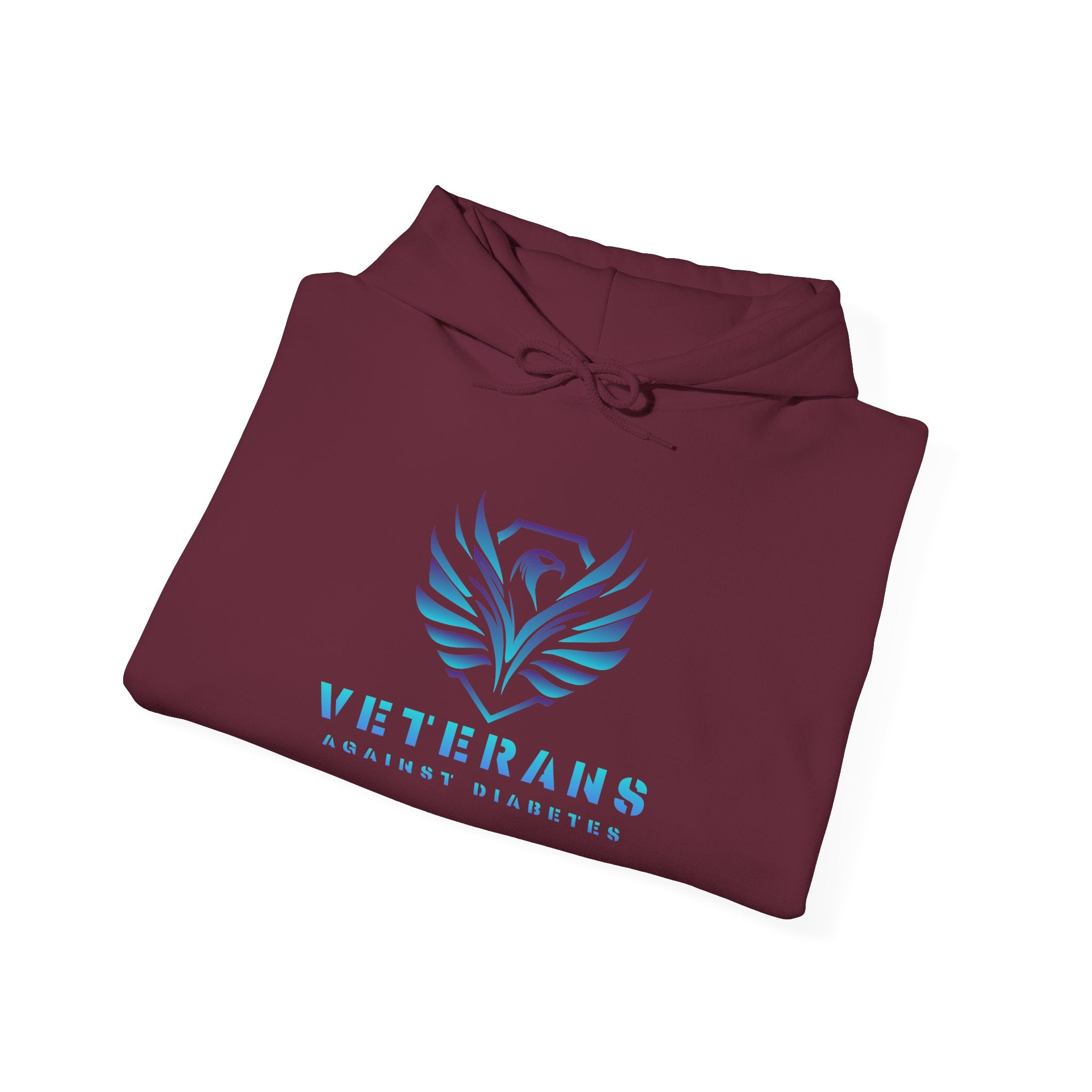 Veterans Against Diabetes Hoodie – Blue Phoenix Logo Comfort Pullover