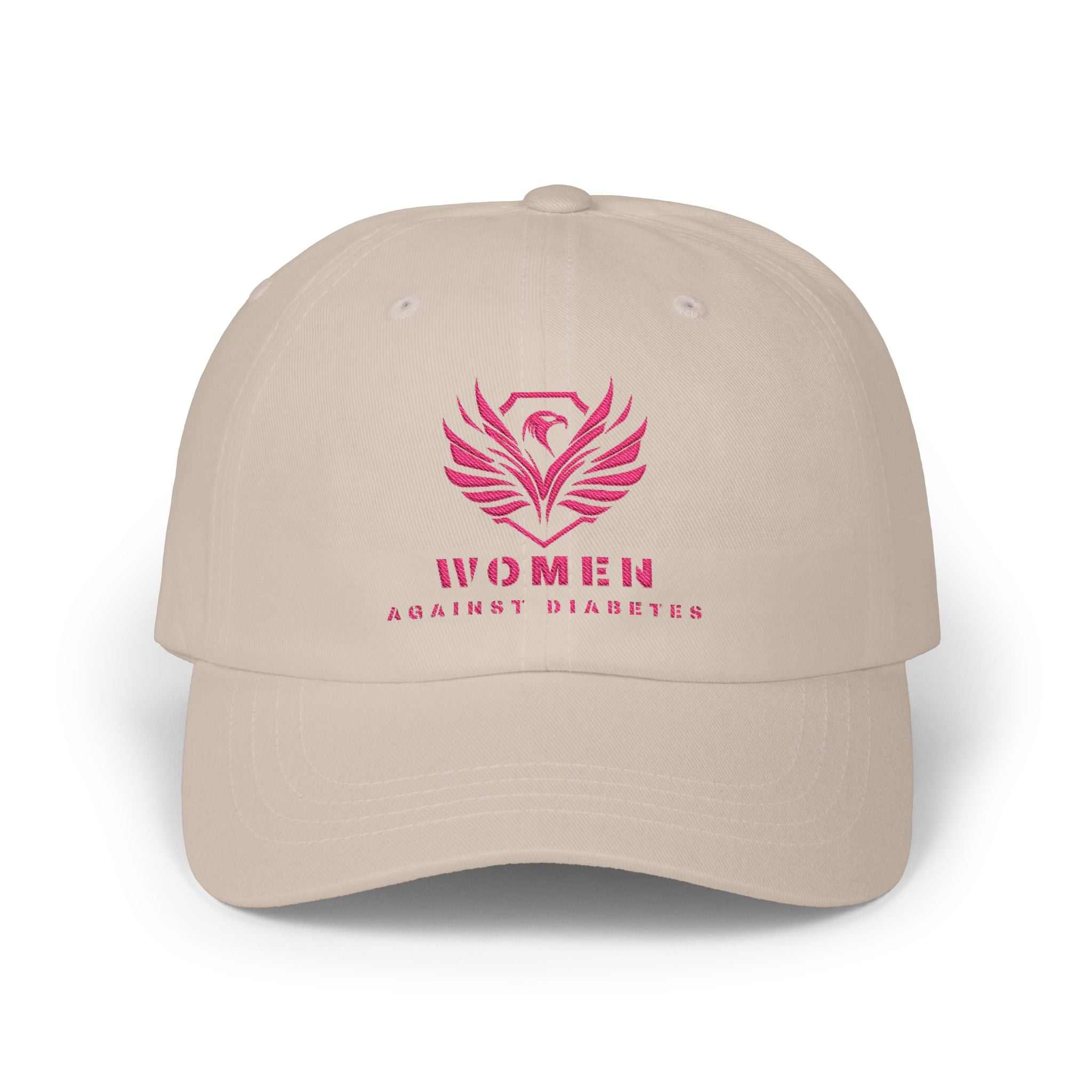 Women Against Diabetes Dad Cap — Pink Phoenix Embroidered Baseball Hat