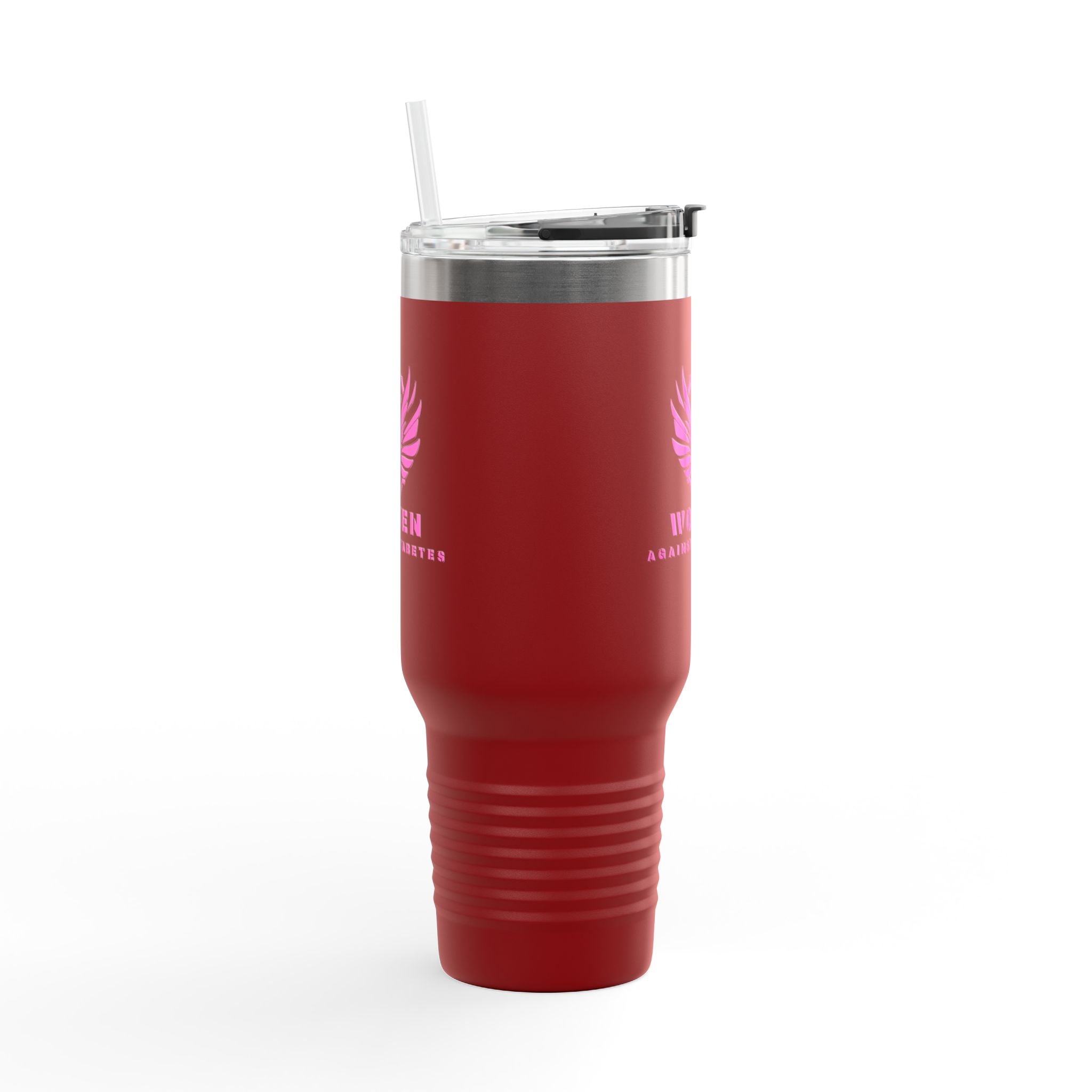 40oz Insulated Travel Mug — Pink Phoenix “Women. Stronger Together”
